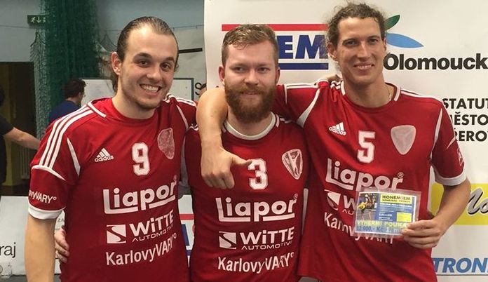 Vítězové z Přerova: Matěj Medek, Tomáš Bíbr a Jan Vanke